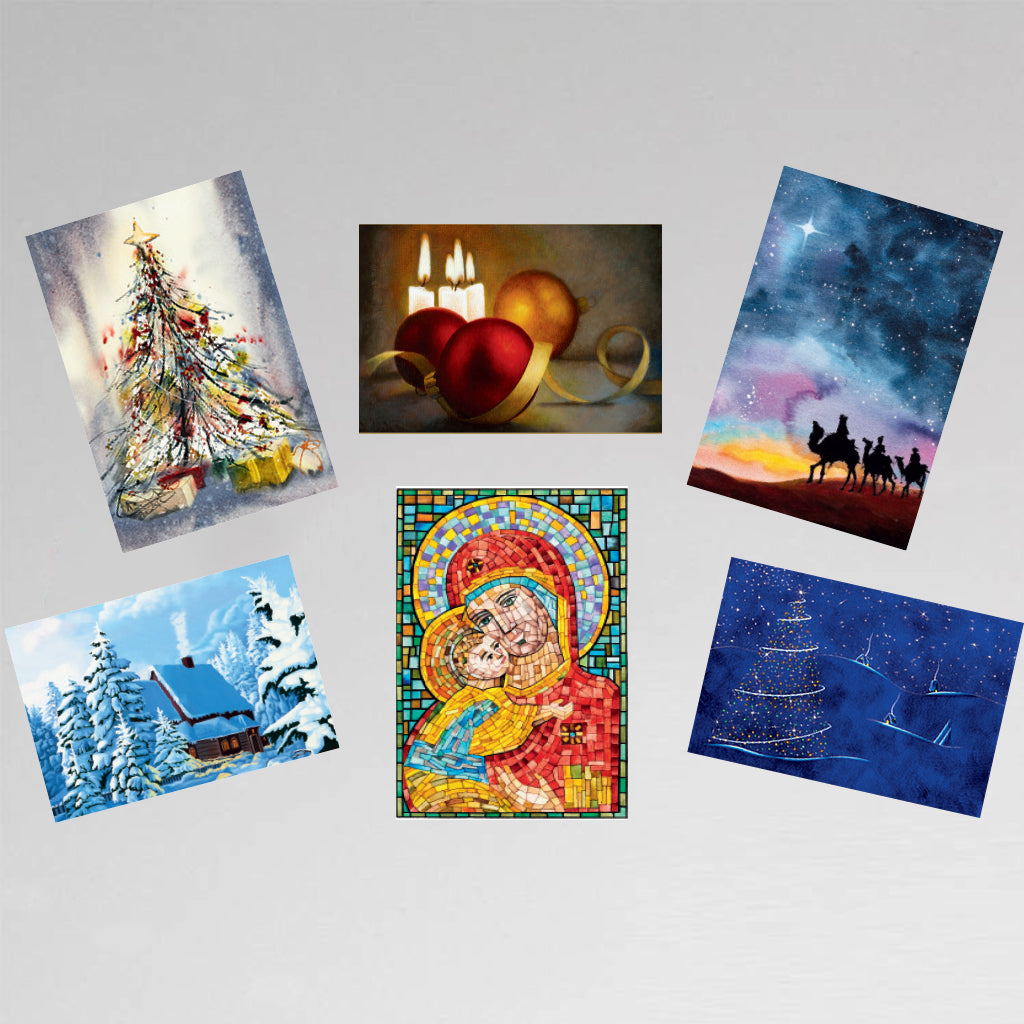 Festive Card Assortment Box - 25 cards & Envelopes - Special Offer