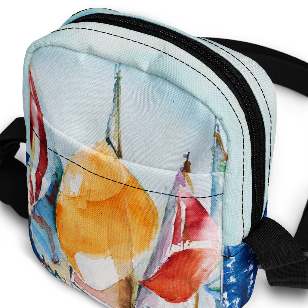Utility crossbody bag <br> Spinnakers <br> by Tuck Chong Kok