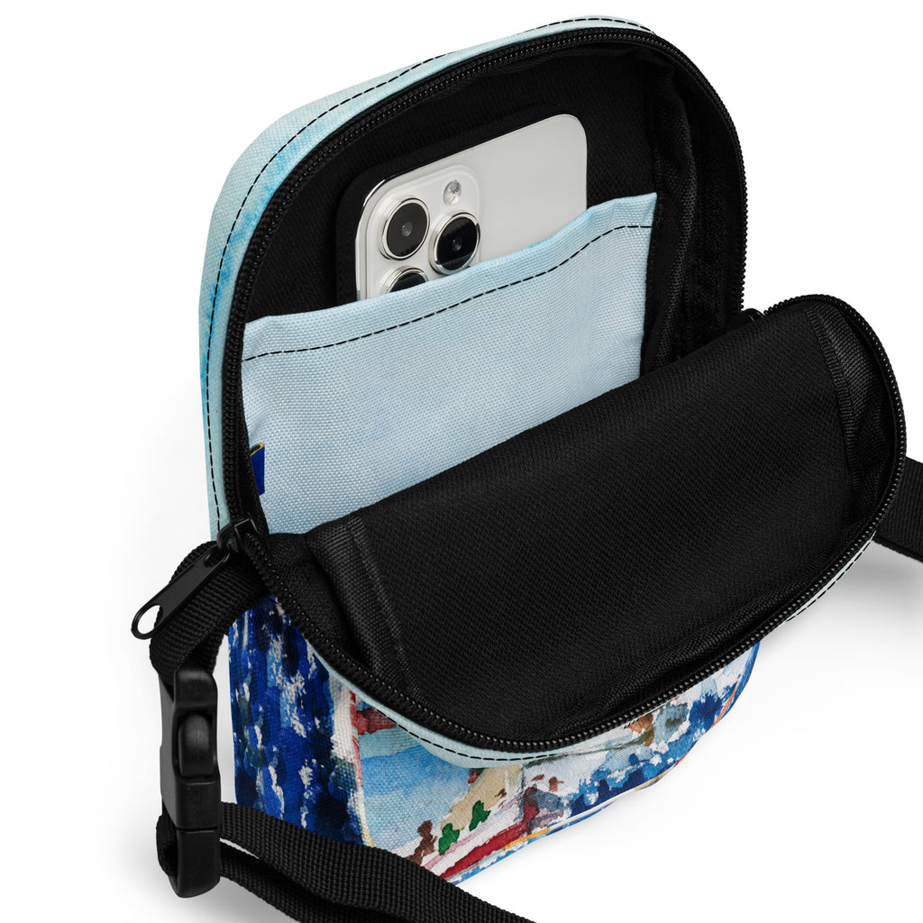 Utility crossbody bag <br> Spinnakers <br> by Tuck Chong Kok