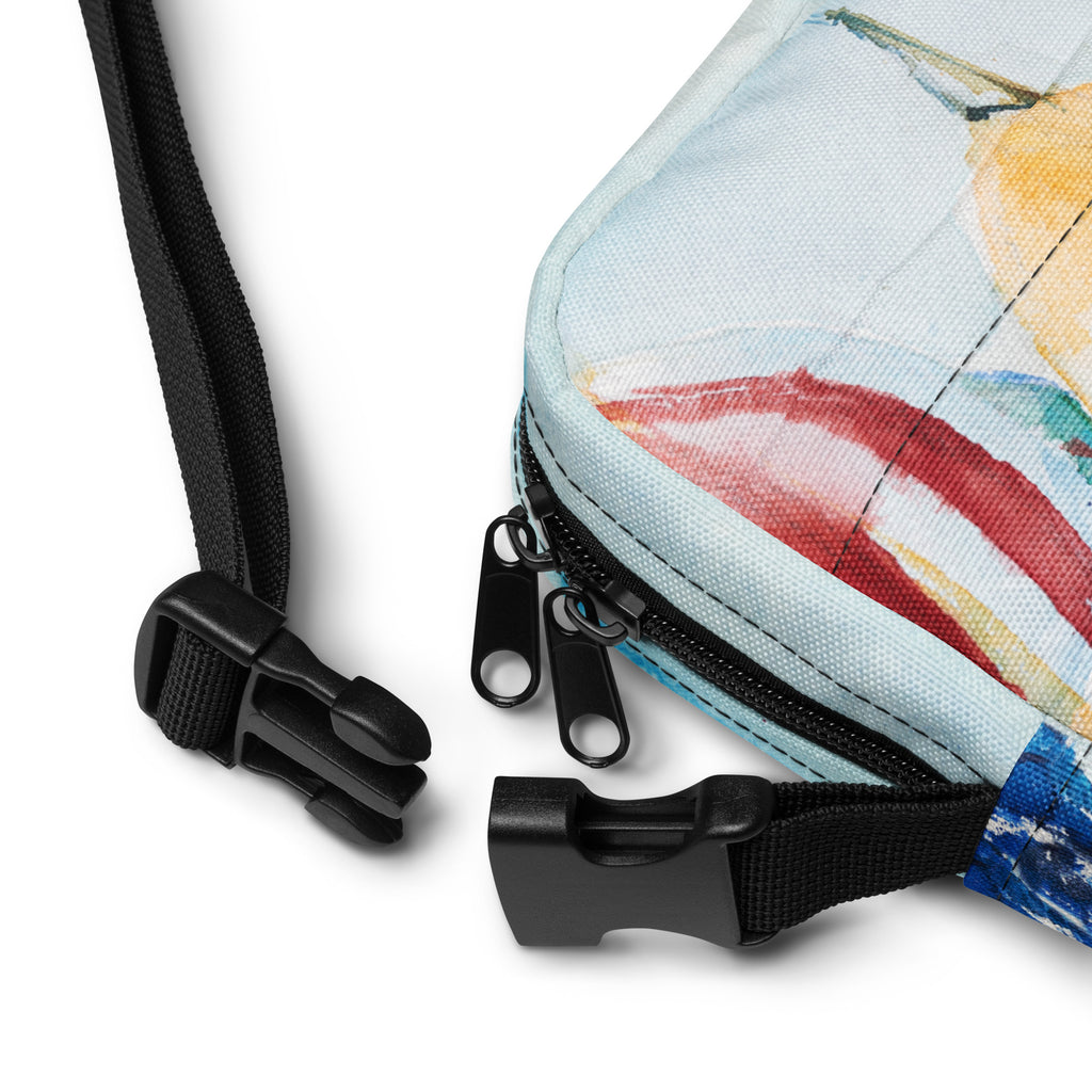 Utility crossbody bag <br> Spinnakers <br> by Tuck Chong Kok