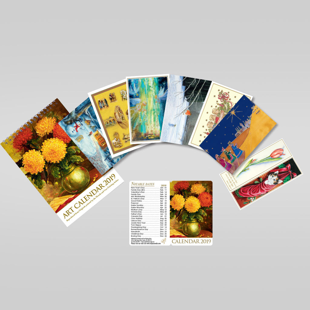 Christmas Cards, Bookmarks & 2019 Calendars