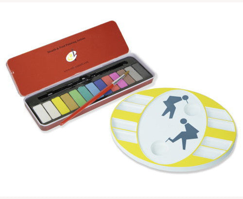 Artist Painting Palette & Paints