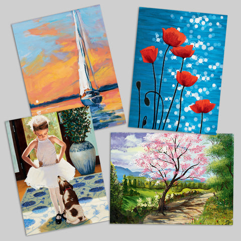 Floral Sunshine - Sets of Notecards with Envelopes #E308