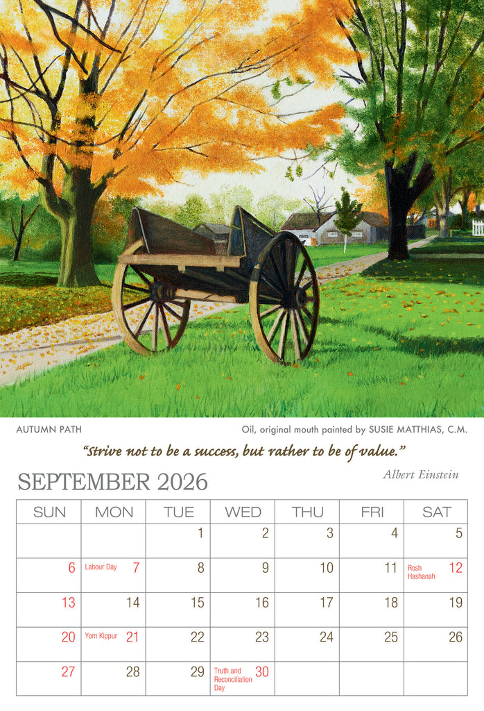 2026 Desk Calendar