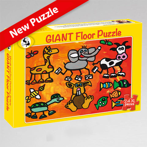 Children's Floor Jigsaw Puzzle "Animal Antics" - NEW