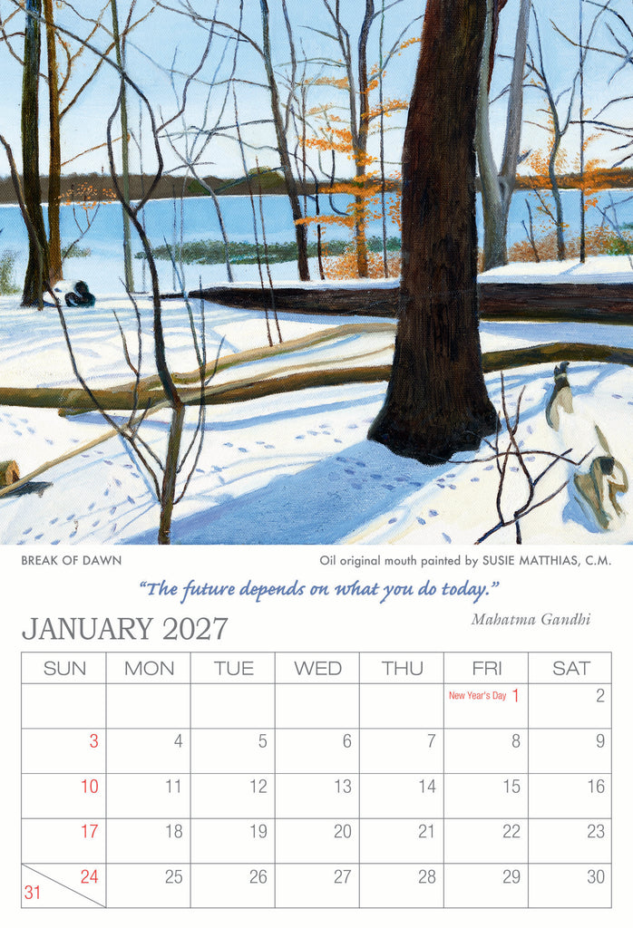 2027 Desk Calendar