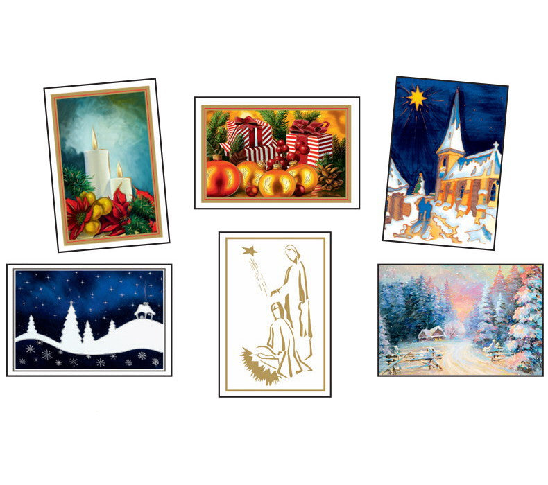 Christmas Card Assortment Box - 25 cards & envelopes<font color='red'>- Special Offer</font>